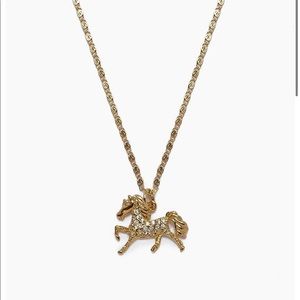 Vanessa Mooney - The Gold & Crystal Horse Necklace